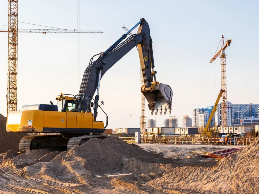 Plant and equipment hire used in construction.